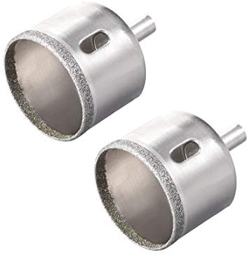 sourcing map 40mm Diamond Drill Bits Hole Saws for Glass Tile Porcelain Marble Ceramic Bottles Pots Brick Pack of 2