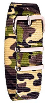 ertt EasyRead time teacher WS-GC Uhrenarmband, grün Tarnung (weitere Farben erhältlich)