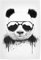 artboxONE Poster 30x20 cm Tiere Cool Panda hochwertiger Design Kunstdruck - Bild Panda Graffiti Panda