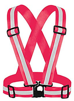 Mintice Rose Reflektierend Sicherheit Warnweste Reflektorweste Running Sicherheitsweste Schaltstreifen Fahrrad Laufweste Jacke Hell Sport Weste Gürtel Karosserie Laufbekleidung Einstellbar Warnung