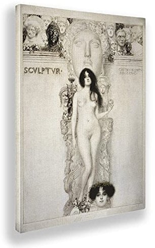 Giallobus - Gemälde - Gustav Klimt - Skulptur - Leinwand mit Standardrahmen - 70x100 - Bereit zum Aufhängen - Moderne Gemälde für zu Hause