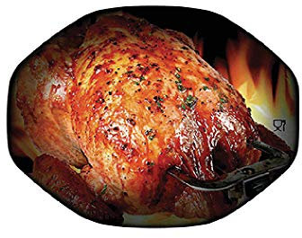 TELEVASO - 500 uds - Tapa de cartón para envase de aluminio ovalado para pollo asado de 2500 ml - Tamaño 188 x 247 mm - Desechables y reciclables, apto para altas temperaturas