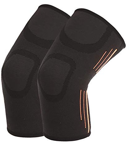 Omenluck 1 par de rodilleras de compresión para deportes de baloncesto