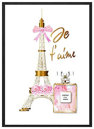 Artwork Posters Prints,Paintings,Mode High Heel Leinwand Poster, Nordic Style Parfüm Flasche Wandkunst Druck Dekoration Bild Skandinavisches Dekor, Plakate Für Schlafzimmer Wände Teen Girls_70X50Cm