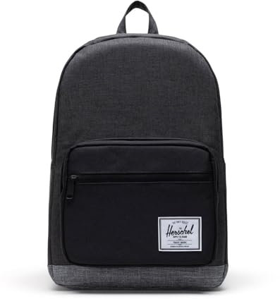 Herschel Pop Quiz, Schwarz Crosshatch/Schwarz/Raven Crosshatch, Einheitsgröße, Klassiker | Backpackspop Quiz
