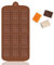 JINYJIA Moules à Chocolat, 12 Cavités Mini Moules en Silicone à Chocolat, Antiadhésifs Moule à Bonbons Protéinés, Facile à Démouler, Moule à Fondant, pour Enfants Adulte Cuisson Chocolats e Gaufres