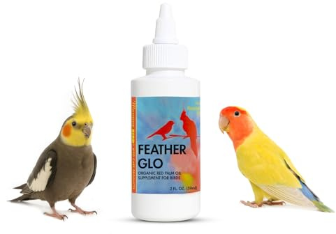 Morning Bird Feather Glo 2 Oz – Palm Oil Supplement for Birds – Supports Pet Skin Treatment Spray, Feather Shine & Immune Health – Vitamin, Mineral & Energy Support for All Bird Types