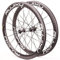 Generic 700c Carbon Fahrradräder Ultraleichter Rennrad-Laufradsatz 38 mm 50 mm Felge 18/21 Löcher C/V-Bremsradsatz Schnellspannnabe für 7/8/9/10, Schwarz