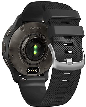 AISPORTS Compatible avec Garmin Vivomove 3/HR/Luxe/Sport/Style Strap Silicone, 20mm Bracelet de Montre à Dégagement Rapide Bracelet de Remplacement pour Garmin Vivoactive 3/Forerunner 55/245/645