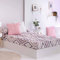 Lanovenanube Edredón Ajustable ZAFRA - Cama 105 cm - Color Lila