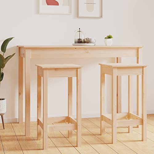 KTHLBRH Barstühle 2 STK. 40x40x78 cm Massivholz Kiefer,küchenstuhl,stühle,esstisch stühle,Stuhl,Stühle für Esszimmer Arbeitszimmer, Wohnzimmer, Schlafzimmer