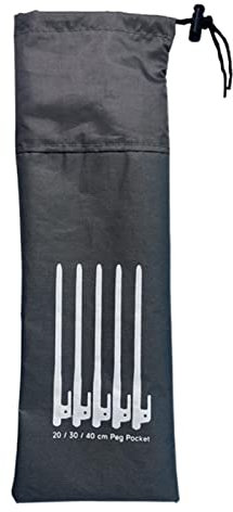 Eastuy Tasche für Zeltheringe | Elastische Tasche für Zeltheringe aus Oxford-Stoff,Aufbewahrungstasche mit Kordelzug, strapazierfähiger Hammer-Nagel-Beutel für Wandern, Camping, Zelthä mer