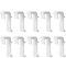 10/20PCS Double Roller Blind Clamp Carrier Without Drilling Sash Door Holder,Replacement Parts Repair Fittings Kit-10pcs