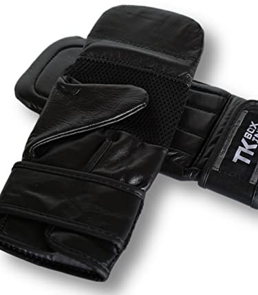 TK Boxhandschuhe Gladiators – Tasche Handschuhe (Schwarz, M)