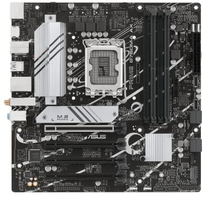 ASUS Prime B760M-A AX LGA 1700(Intel® 12th&13th Gen) microATX Scheda madre (PCIe® 4.0, slot 2xM.2, DDR5, Realtek 2.5 Gb LAN, WiFi 6, DP, USB posteriore 3.2 Gen 2, USB anteriore 3.2 Gen 1 Type-C®)