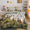 MDKLXIDF Bettwäsche 135x200 cm Schaf Weich Mikrofaser Bettbezug Set Für Jungen Mädchen Einzelbett, Hypoallergen Bettbezüge mit Reißverschluss und 1 Kissenbezug 80x80 cm