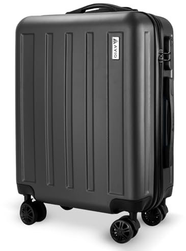 AVIO Jett 55cm Underseat Cabin Bag – Airline-Approved Small Suitcase with 360° Spinner Wheels, ABS Hard Shell, 3-Digit Lock & Telescopic Handle – Fits Ryanair & easyJet