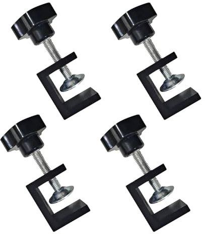 TKGKHK 4 Pack Heavy Duty Universal C-Clamp,Sturdy Quick Release U Clip,Desktop Mount Holder Stand,Base Stand Mounting Accessory