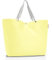 reisenthel shopper XL lemon ice – Geräumige Shopping Bag und edle Handtasche in einem – Aus wasserabweisendem Material