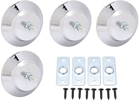 4 Pcs Niveleurs de Pieds de Table de Billard, 5in Pieds de Nivellement Réglables, Niveleurs de Pieds de Table de Billard en Métal, Pieds de Nivellement pour Tables de Ping-pong, Tables de Football