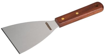 FMProfessional Pfannenwender Fair, 10 cm, Edelstahl und Holzgriff
