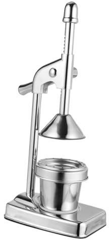 Zerodeko Manual Lever Press Citrus Juicer Stainless Steel Fruit Extractor Machine for Lemon Grapefruit