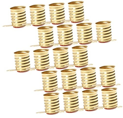 BESTonZON 20st E10 Lampen Halter Gu24-adapter Glühbirnenhalter Adapter Für Buckelpisten Schraub Es Nochmal Messbecher E10 Lampenfassung Gelb Haushalt Lampenkopf Alles Bronze