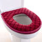 Obelunrp Toilet Seat Covers, Stretchable Toilet Seat Cushion Warmer, Washable Cloth Toilet Seat Cover, Soft Thicken Toilet Seat Warmer(Red)