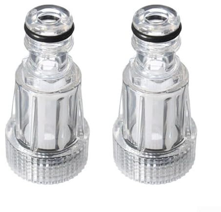 Filtro dell'acqua per macchina pulita per auto, collegamento ad alta pressione, connettore per idropulitrice con filtro per Karcher K2-K7 (2 pezzi)