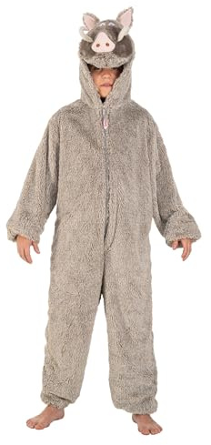 Chaks - Wildschwein Kostüm Kinder, Gallier Jumpsuit
