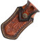 Messerscheide Leder Messertasche für Gürtel-Messer quer Tasche Messerscheide Werkzeug, gelten für Taschenmesser, Klappmesser (Tanned Leather)