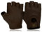 COLOURLINX Fingerlose Handschuhe aus echtem Leder, Unisex, Halbfinger, Outdoor-Sport, Fitnessstudio, Biker, Radfahren, Motorrad, Rollstuhl, Dunkelbraun, Größe S