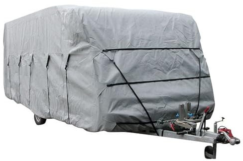 Schutzhülle/Abdeckplane 535 x 250 x 220cm Wohnwagen Universal ME60 grau