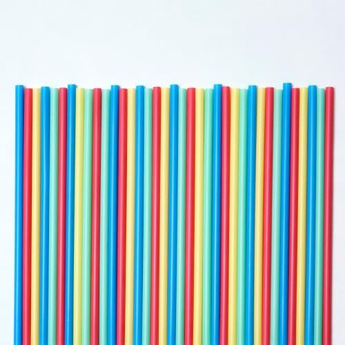 50pz Cannucce Colorate Dritte in Cellulosa di Legno - lunghe 21cm x 7mm - Cannucce in bio legno, adatte per cocktail, bar e catering Resistenti fino a 40 gradi e riutilizzabili