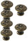IWOWHERO 6St Kleiderschrankgriff ersatzteile für gartenmöbel cabinet knobs Knöpfe für Kommode schwarze Schranktürgriffe Möbelknauf aus Legierung Griff zum Ziehen des Schranks Zinklegierung