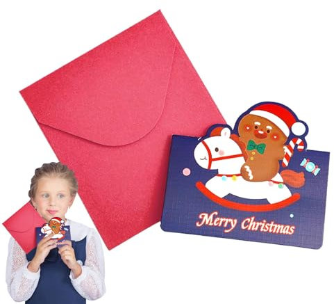 Weihnachtskarten – Weihnachtskarten in Box mit Umschlägen, Frohe Weihnachten, Grußkarten, Kunst-Weihnachtskarte, Cartoon-Weihnachtskarte, Winterurlaubskarte für Kinder, Familie