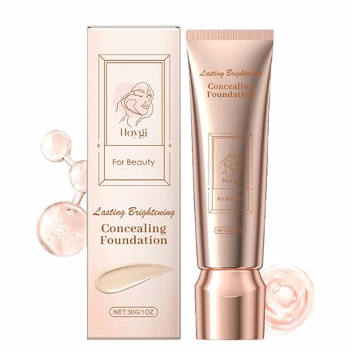 Liquid Glow Illuminator,Hyaluronic Tinted Serum Foundation,Lightweight Water-Based Tinted Serum with Foundation-Like Coverage,Glow Illuminator,Bronzing Drops For a Sun-Kissed Glow (Ivory)