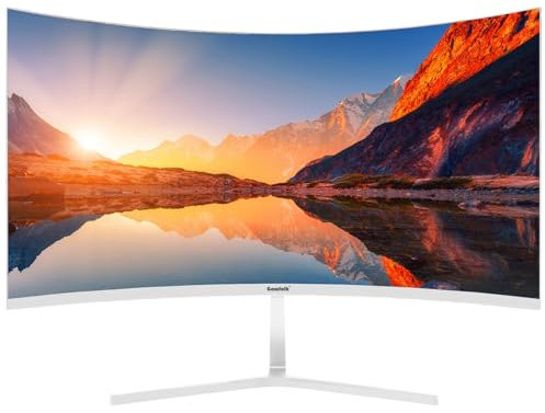 Gawfolk Écran d'ordinateur PC 27, 1800R incurvé 1800R, moniteur de jeu 180 Hz, FHD1080p 1ms sans lunette, freesync, 98 % sRVB, angle de vue 178°, port d'affichage HDMI, compatible avec montage mural