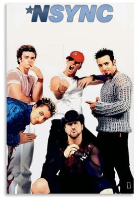 YRAEYWAER NSYNC(1) Poster, ästhetische Dekoration, Wohnzimmer, modern, Familienschlafzimmer, Schlafzimmer, Wohnzimmer, Wandkunst, Dekoration, Poster, 20 x 30 cm, ungerahmter Stil