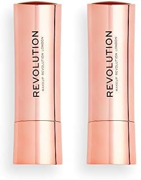 Revolution Beauty London Makeup Revolution Satin Kiss Lipstick Heart Race 0.03 g (Pack of 2)