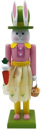 JNJOOD 12 Nussknacker Osterhase Nussknacker Dekoration Nussknacker Ornament B