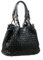BARONE Siena Kleine Damen-Ledertasche, geflochten, Reisetasche aus echtem Leder, hergestellt in Italien, Schwarz