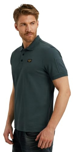 PME Legend Herren Poloshirt Short Sleeve Polo American Classic - Regular Fit, Größe:4XL, Farbe:PPSS2508899-5125 Stargazer