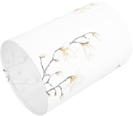 Stofflampenschirm Geschenkideen für E27 Weihnachten im Chinesischen Stil | Eisen und Stoff, Clip On für E27-birnen, Blumenmotiv mit Druck, Dekorativ und Elegant