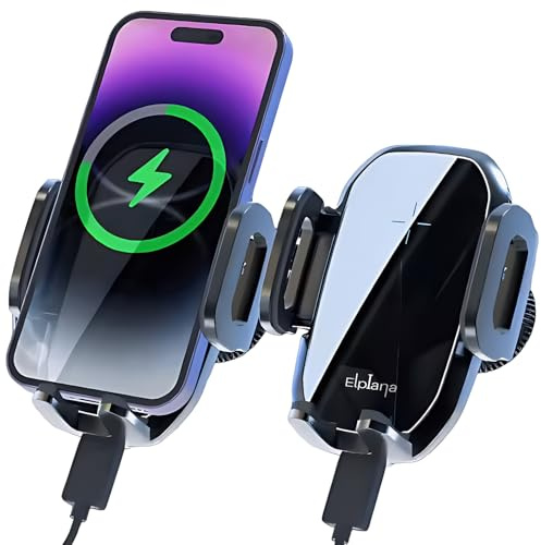 Wireless Car Charger, 15W, Air Vent Car mount Universal Compatibility for iPhone, Samsung Galaxy, Google Pixel, Huawei, Xiaomi, OnePlus, LG & Other Wireless Charging Smartphones