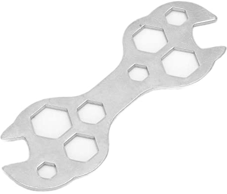 YYALYYON Flat Hexagonal Wrench Multi Function Steel Bike Hexagonal Spanner for Bicycle Repairment