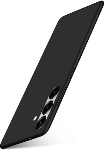 moex für Samsung Galaxy S25 FE Hülle Ultra Dünn, Schutzhülle mit erhöhtem Kameraschutz, Slim Cover Hardcase Backcover, Dünnste Handyhülle Minimalistisch Alpha Case, Matt Schwarz