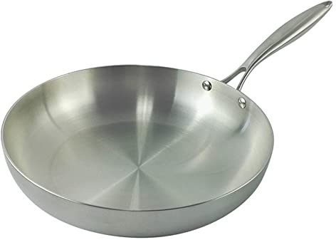 Wok Cookery Edelstahlpfanne Kochtopf Suppentopf Antihaft-Spiegelei ohne Fritteuse Brattopf Induktionsherd Gasherd (Größe: 24 cm) (OneColor 26 cm)
