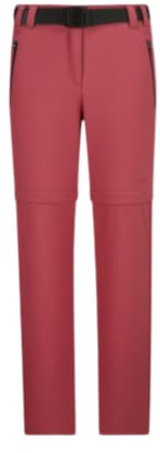 CMP Mädchen Zip Off Stretch Hose mit Gürtel und Dry Function Gr. 164