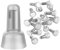 AUPROTEC 10x Kabel-Endverbinder 0,5-1,5 mm² Vollisoliert Nylon Crimp Cap CE geschlossene Kabelendmuffen aus Kupfer verzinnt